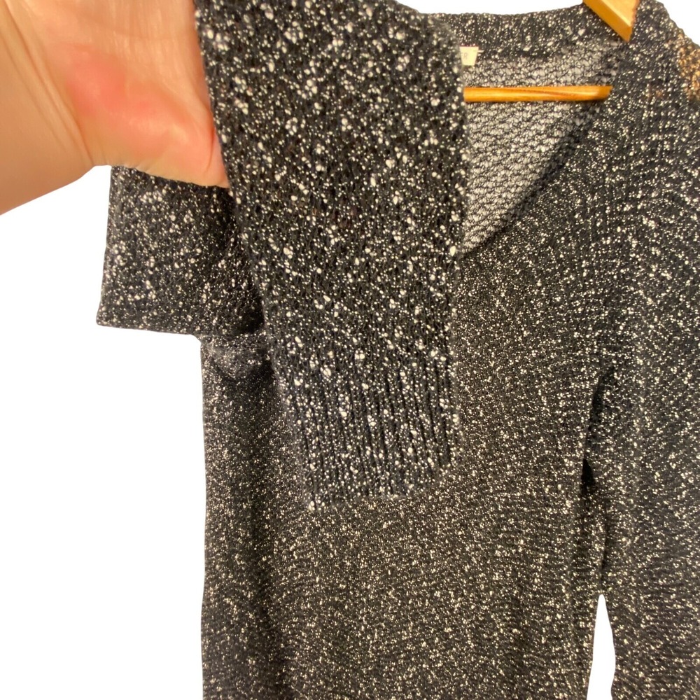 Eileen Fisher Women Cotton Blend Knit  Sweater Top Sz L Party Cocktail Sheer - Picture 5 of 9